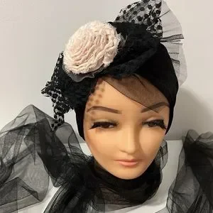 costumade | Accessories | Birdcage Veilhandmade Black Velvet  display picture 3